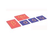 Sandpapierbuchstaben Druckschrift, Erg�nzungssatz Kleinbuchstaben f�r die deutsche Sprache, ab 4 Jahre