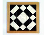 Magisches Mosaik schwarz-wei�, geometrisches Puzzlespiel