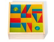 Lumi-Lichtbausteine 2 kr�ftige Farben i. Holzk.