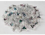 Prismo Glitzer Dreiecke 200 St�ck Gold und Silber transparent