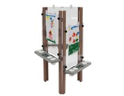 3-seitige Staffelei f�r drau�en, 3-10 Jahre