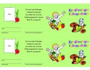 Gesunde Ern�hrung - Klassensatz F�hrerscheine, 1.-2. Klasse