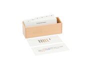 Kasten mit Aufgabenkarten f�r das Schlangenspiel Addieren