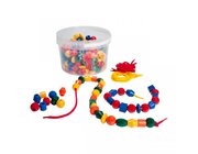 F�delperlen Opak (250 St�ck) in Eimer inkl. F�delschn�re, ab 3 Jahre