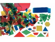 Transparente Legepl�ttchen, 450 Teile in transparenter Kunststoffdose mit Deckel