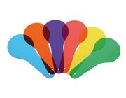 Farbmischf�cher, 6 verschiedene transparente Farbfolien