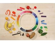 Farbt�felchen im Holzkasten, 63 Farben