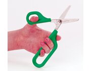 Selbst�ffnende Schere mit gro�er und kleiner Fingerhalterung f�r Linksh�nder