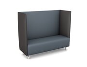 Akustiko Berlin B1 CME (schwer entflammbar), Schallschutzsofa Anthrazit, Farbe Sitzfl�che Titan 033135