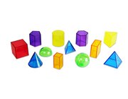 Betzold 12 Geok�rper, transparent in 6 Farben, 8-11 Jahre