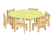 Baccus 8 tlg. M�belset, Trapeztisch gr�n