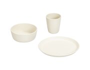 treeNside Kindergeschirr-Set � Teller, Becher & Sch�ssel, perlwei�