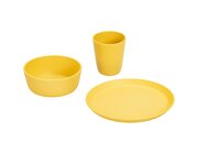 treeNside Kindergeschirr-Set � Teller, Becher & Sch�ssel, safrangelb