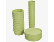 treeNside Geschirr-Set, 36-teilig blassgr�n