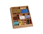 Gro�er Satz Perlenst�bchen aus Kunststoff zur Multiplikation