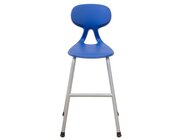 Hochstuhl mit Kunststoff-Schale, blau/wei�aluminium, ab 10 Jahre