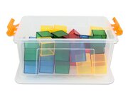 Transparente Kl�tzchen in Stapelbox, 2-7 Jahre