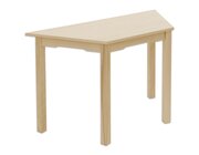Trapeztisch Trapentino, Buche hell, H�he 64 cm