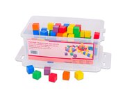 W�rfel aus Holz, 6 Farben, 100 St�ck