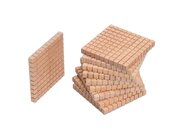 10 Hunderterplatten aus Buche