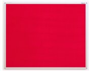 Pinnwand-Tafel Velours-Stoff, rot, 120 x 150 cm