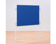 Sparset Tafelreihe, Tafeloberfl�che blau, 3 Tafeln, 4 T-Fu�-Stative