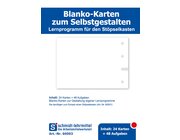 Blanko Karten f�r St�pselkasten, 24 St�ck