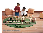 Br�ckenbauwagen mit vielen Baukl�tzen und Bauplatten, ab 2 Jahre