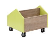 EduCasa B�cherwagen, klein, HxBxT: 50x50x44 cm, Farbe: limette