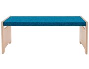 Rechteckbank mit Teppich petrol, 31 cm hoch