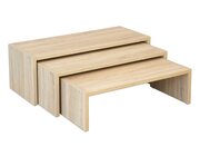 Stapelb�nke 3er-Set, Eichedekor, Rechteck