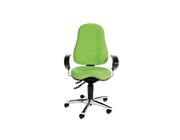 FLEXness Drehstuhl comfort, apfelgr�n, Hartbodenrollen