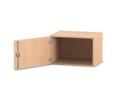 Flexeo Aufsatzschrank, Buche hell, T�ranschlag links, HxBxT:41,4x64,1x50cm, Bogengriff mit Schloss