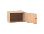 Flexeo Aufsatzschrank, Buche hell, T�ranschlag rechts, HxBxT: 41,4x64,1x40cm, Bogengriff mit Schloss