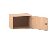 Flexeo Aufsatzschrank, Buche hell, T�ranschlag rechts, HxBxT:41,4x64,1x50cm, Bogengriff mit Schloss