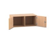 Flexeo Aufsatzschrank, 2 F�cher, 2 T�ren, Buche hell, HxBxT: 41,4 x 94,4 cm x 60, Dreholive