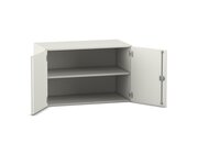 Flexeo Aufsatzschrank, Dekor wei�, 2 F�cher, HxBxT: 60,6x94,4x40 cm, Schloss