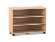 Flexeo� Regal, Buche hell, 3 F�cher, BxHxT 94,8 x 72,8 x 40,8 cm, Sockel