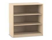 Flexeo Regal mit Sockel, Ahorn honig, 2 Fachb�den, 99,1 x 94,4 x 58 cm