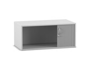 Flexeo� Rollladen-Aufsatzschrank, grau, HxBxT: 41,1x94,4x48 cm, 1 Fach