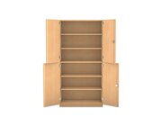 Flexeo� Schrank wei�, 4 Halbt�ren, 6 F�cher, HxBxT 190x94,4x40 cm, Schloss