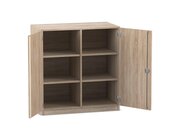 Flexeo Unterschrank, Eiche natur, HXBXT: 99,1x94,4x60 cm, 6 F�cher, Sockel, Dreholive