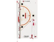 Geoliner Ger�teplatte magnetisch 5-tlg. 80 cm Hypothenuse