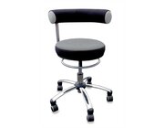 Sanus Gesundheitsstuhl 36-43 cm, Stoff grau/schwarz, mit Rollstopp