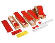 Jagen nach dem Pr�dikat, Satzstreifen mit Texten in 6 Holzk�sten