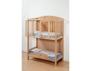 Krippenstockbett, oben St�be, unten offen, BxTxH: 127,2 x 66,7 x 176,7 cm