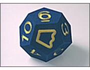 Zahlenw�rfel gro� 0-10, 22 cm, blau