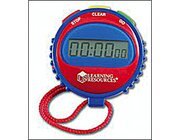 Stoppuhr gro� blau-rot / blau-lila