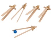 Pinzetten-Set, 5 St�ck aus Holz, ab 3 Jahre