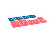 Sandpapierbuchstaben lateinische Ausgangsschrift, Erg�nzungssatz Kleinbuchstaben f�r die deutsche Sprache, ab 4 Jahre